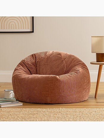 Pouf poire fauteuil classique kingston en velours côtelé - icon