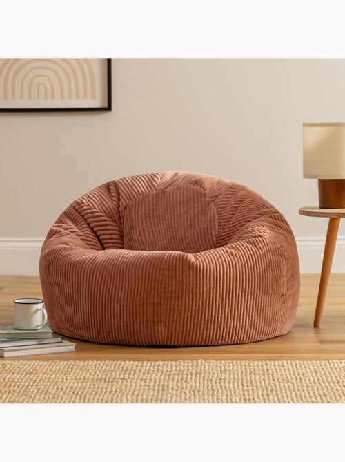 Pouf poire fauteuil classique kingston en velours côtelé - icon - Kiabi