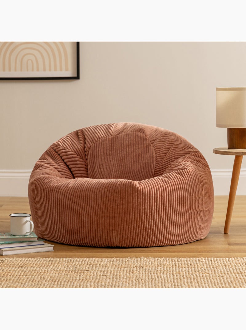 Pouf poire fauteuil classique kingston en velours côtelé - icon Rose clair - Kiabi