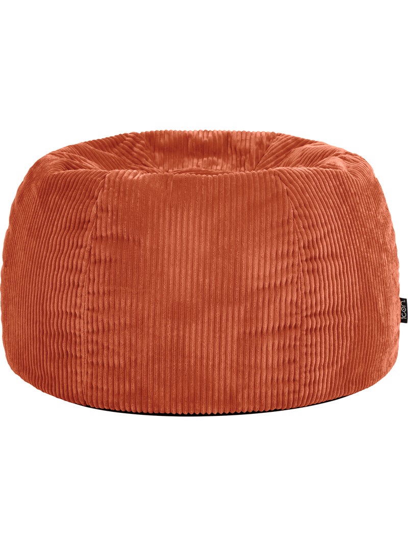 Pouf poire fauteuil classique kingston en velours côtelé - icon Terracotta - Kiabi