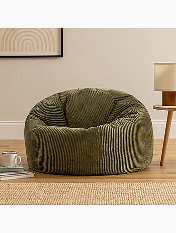 Pouf poire fauteuil classique kingston en velours côtelé - icon