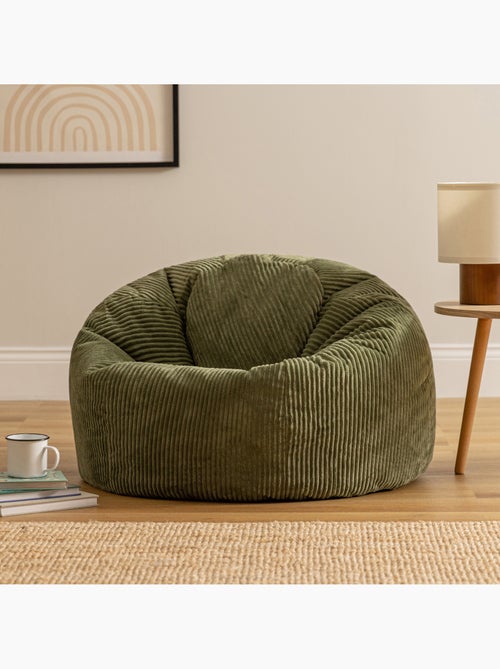 Pouf poire fauteuil classique kingston en velours côtelé - icon - Kiabi