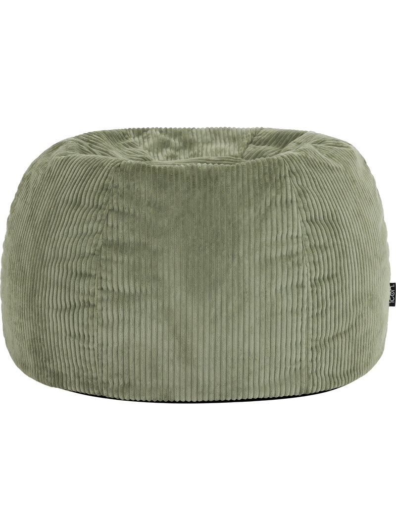 Pouf poire fauteuil classique kingston en velours côtelé - icon Vert Sauge - Kiabi
