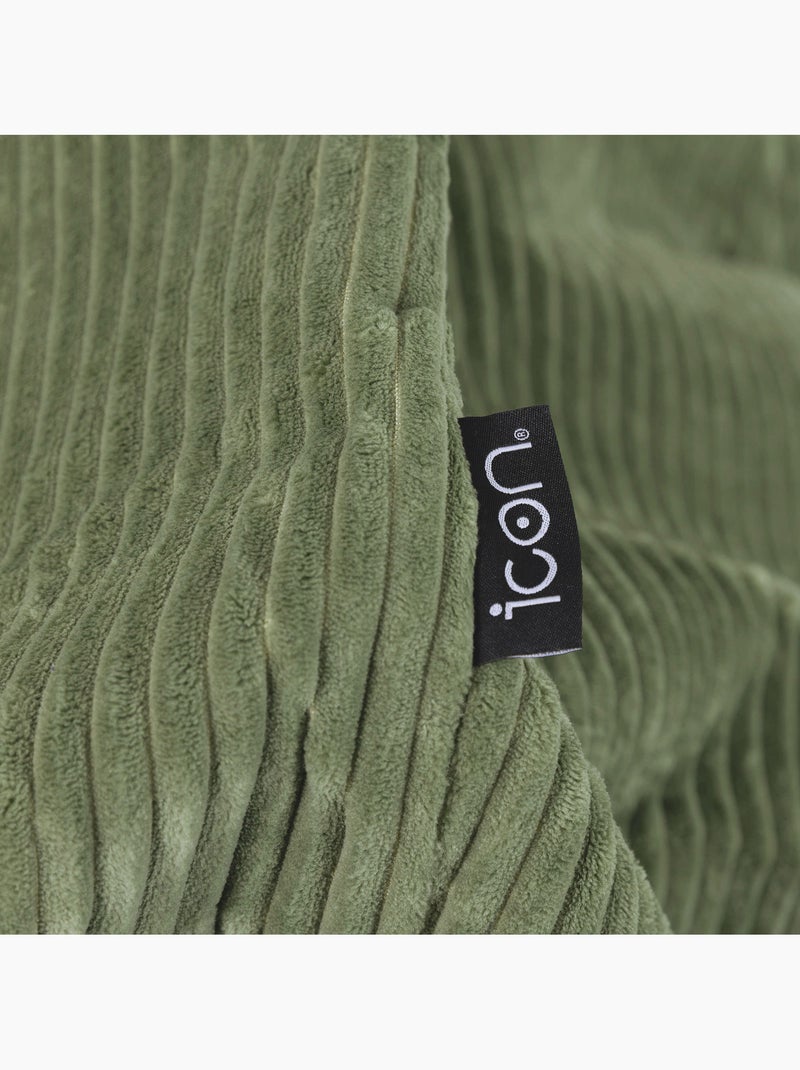 Pouf poire fauteuil classique kingston en velours côtelé - icon Vert Sauge - Kiabi