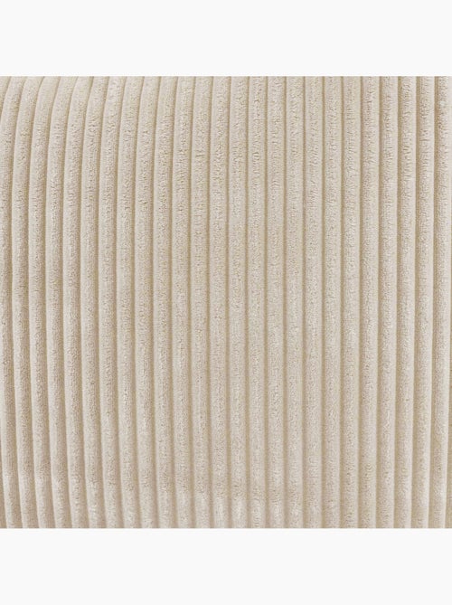 Pouf poire fauteuil classique kingston et repose-pied carré amara en velours côtelé - icon - Kiabi
