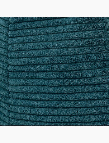 Pouf poire fauteuil classique kingston et repose-pied carré amara en velours côtelé - icon