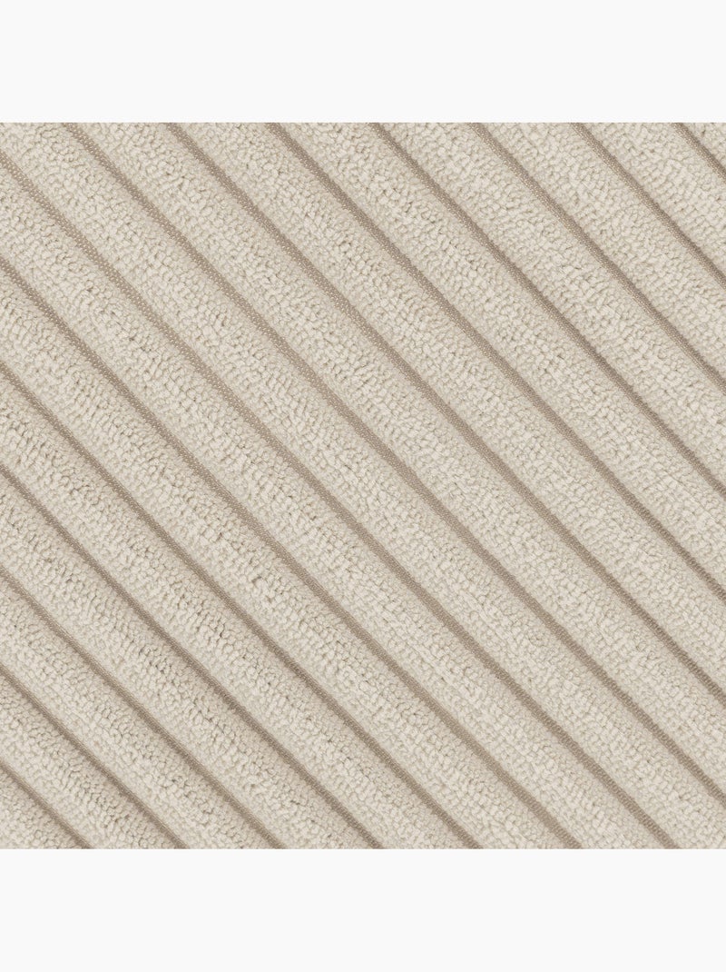 Pouf poire fauteuil dalton à dossier haut en velours côtelé - icon Beige - Kiabi