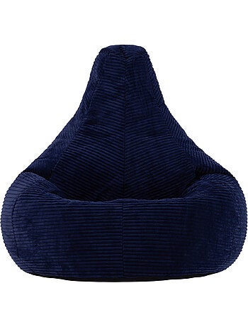 Pouf poire fauteuil dalton à dossier haut en velours côtelé - icon
