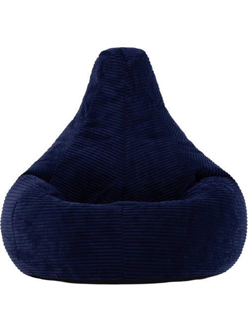 Pouf poire fauteuil dalton à dossier haut en velours côtelé - icon - Kiabi