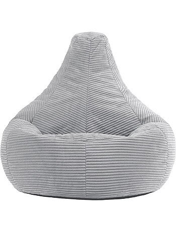 Pouf poire fauteuil dalton à dossier haut en velours côtelé - icon