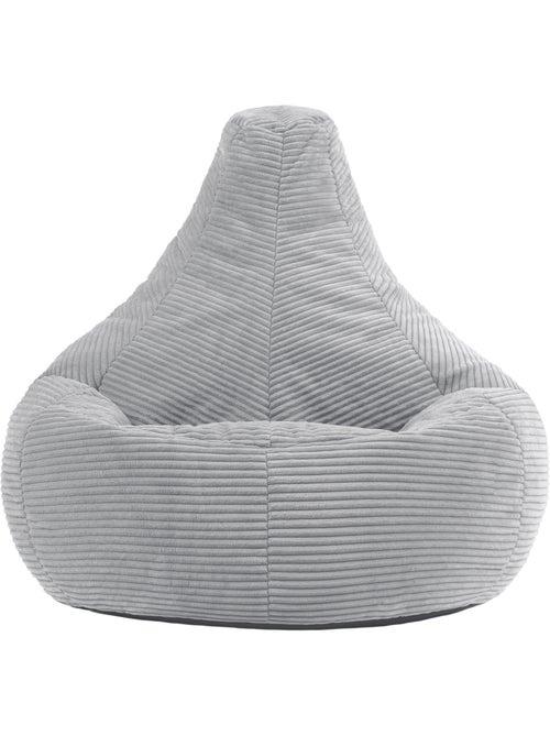Pouf poire fauteuil dalton à dossier haut en velours côtelé - icon - Kiabi