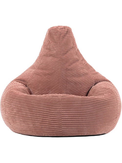 Pouf poire fauteuil dalton à dossier haut en velours côtelé - icon - Kiabi