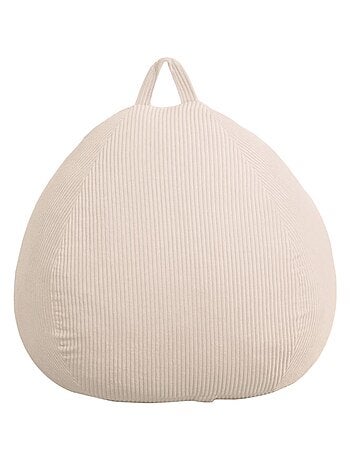 Pouf poire velours côtelé - Déhoussable et Transportable - Bananair