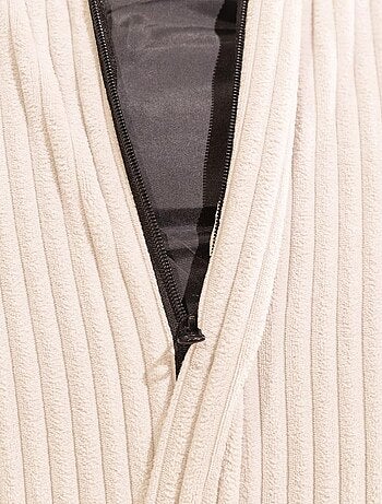 Pouf poire velours côtelé - Déhoussable et Transportable - Bananair