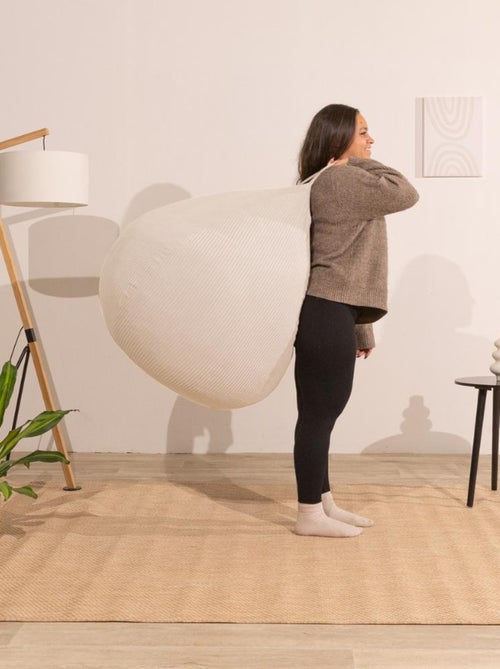 Pouf poire velours côtelé - Déhoussable et Transportable - Bananair - Kiabi Pouf poire velours côtelé - Déhoussable et Transportable - Bananair - Kiabi