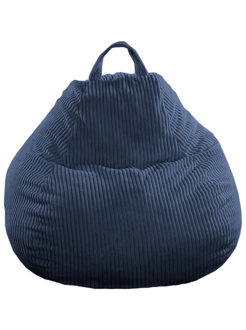 Pouf poire velours côtelé - Déhoussable et Transportable - Bananair - Kiabi