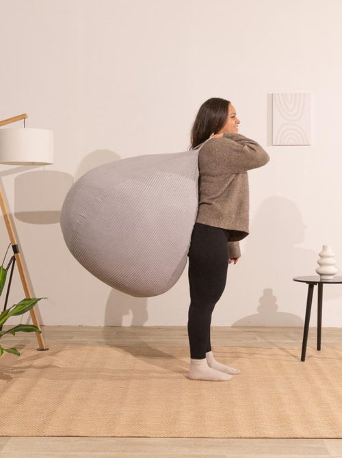 Pouf poire velours côtelé - Déhoussable et Transportable - Bananair - Kiabi Pouf poire velours côtelé - Déhoussable et Transportable - Bananair - Kiabi