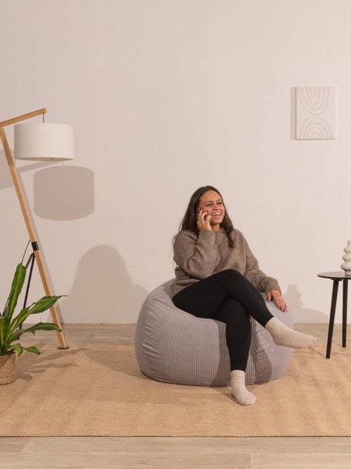 Pouf poire velours côtelé - Déhoussable et Transportable - Bananair - Kiabi Pouf poire velours côtelé - Déhoussable et Transportable - Bananair - Kiabi