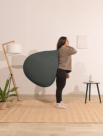 Pouf poire velours côtelé - Déhoussable et Transportable - Bananair