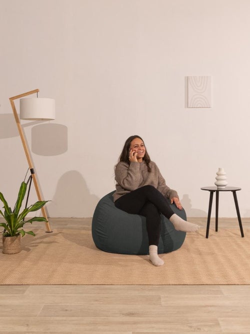 Pouf poire velours côtelé - Déhoussable et Transportable - Bananair - Kiabi Pouf poire velours côtelé - Déhoussable et Transportable - Bananair - Kiabi