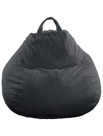 Pouf poire velours côtelé - Déhoussable et Transportable - Bananair