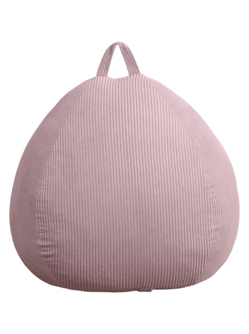 Pouf poire velours côtelé - Déhoussable et Transportable - Bananair Rose - Kiabi