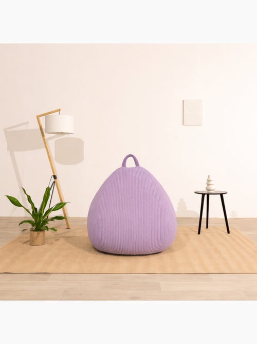 Pouf poire velours côtelé - Déhoussable et Transportable - Bananair - Kiabi Pouf poire velours côtelé - Déhoussable et Transportable - Bananair - Kiabi