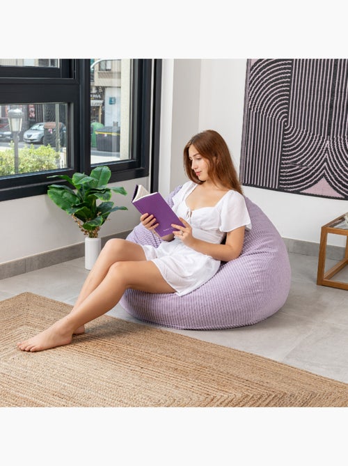 Pouf poire velours côtelé - Déhoussable et Transportable - Bananair - Kiabi Pouf poire velours côtelé - Déhoussable et Transportable - Bananair - Kiabi