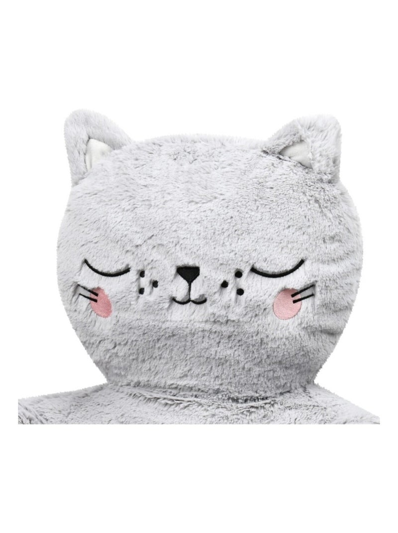 Pouf pour enfant Chat Gris - Kiabi