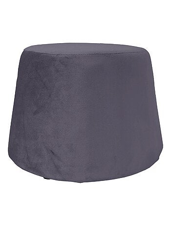 Pouf recouvert de velours