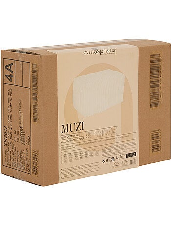 Pouf rectangulaire compressé MUZI