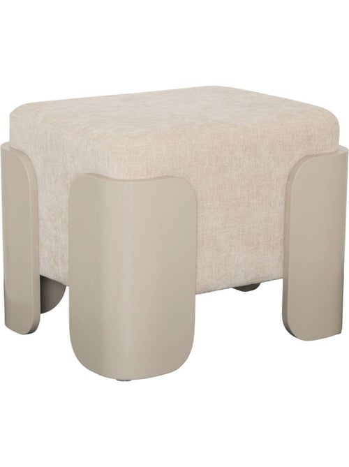 Pouf rectangulaire en pin MIZAR - Kiabi