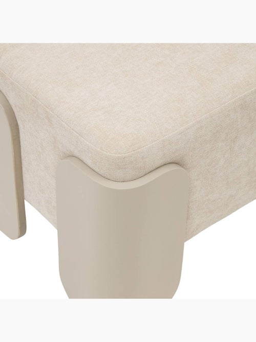 Pouf rectangulaire en pin MIZAR - Kiabi