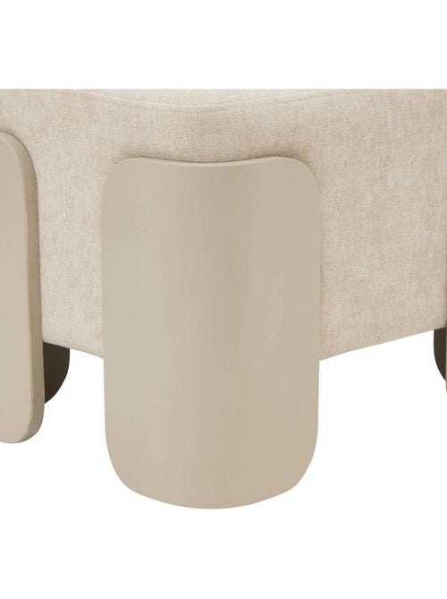 Pouf rectangulaire en pin MIZAR - Kiabi