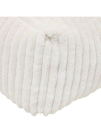 Pouf rectangulaire en velours côtelé MUZI