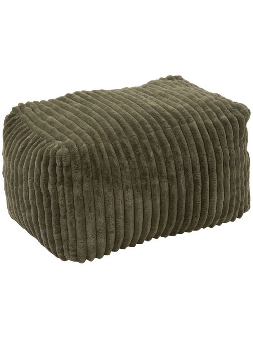 Pouf rectangulaire en velours côtelé MUZI - Kiabi