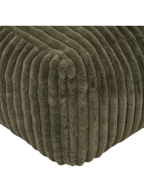 Pouf rectangulaire en velours côtelé MUZI - Kiabi
