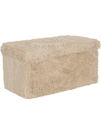 Pouf rectangulaire pliable avec rangement DUVIA