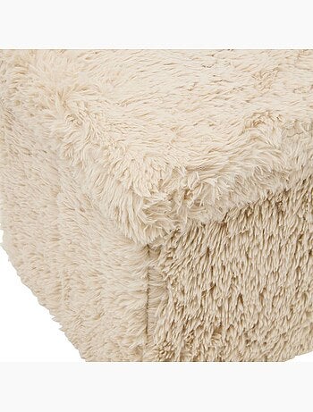 Pouf rectangulaire pliable avec rangement DUVIA