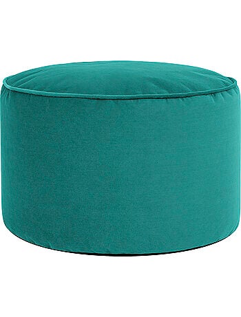 Pouf repose-pieds rond milano en velours mat - icon