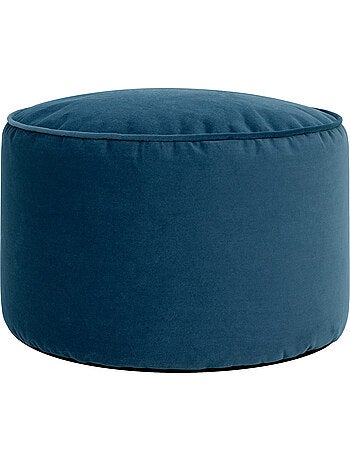Pouf repose-pieds rond milano en velours mat - icon