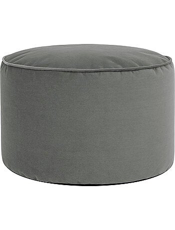 Pouf repose-pieds rond milano en velours mat - icon