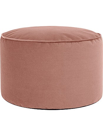 Pouf repose-pieds rond milano en velours mat - icon