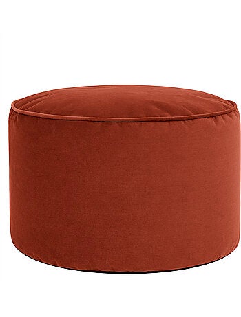 Pouf repose-pieds rond milano en velours mat - icon