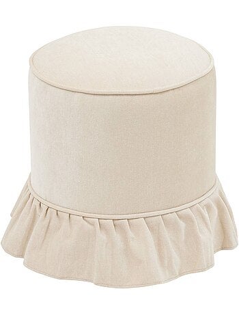 Pouf rond en pin fiora