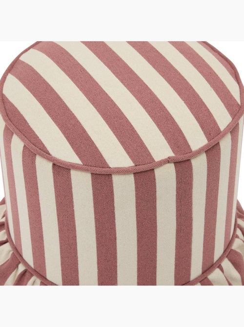 Pouf rond en pin FIORA - Kiabi