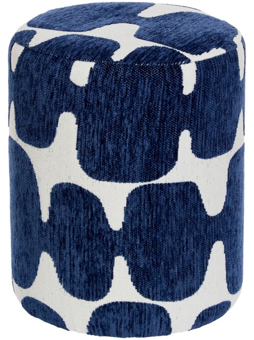 Pouf rond en tissu imprimé DELOR - Kiabi Pouf rond en tissu imprimé DELOR - Kiabi