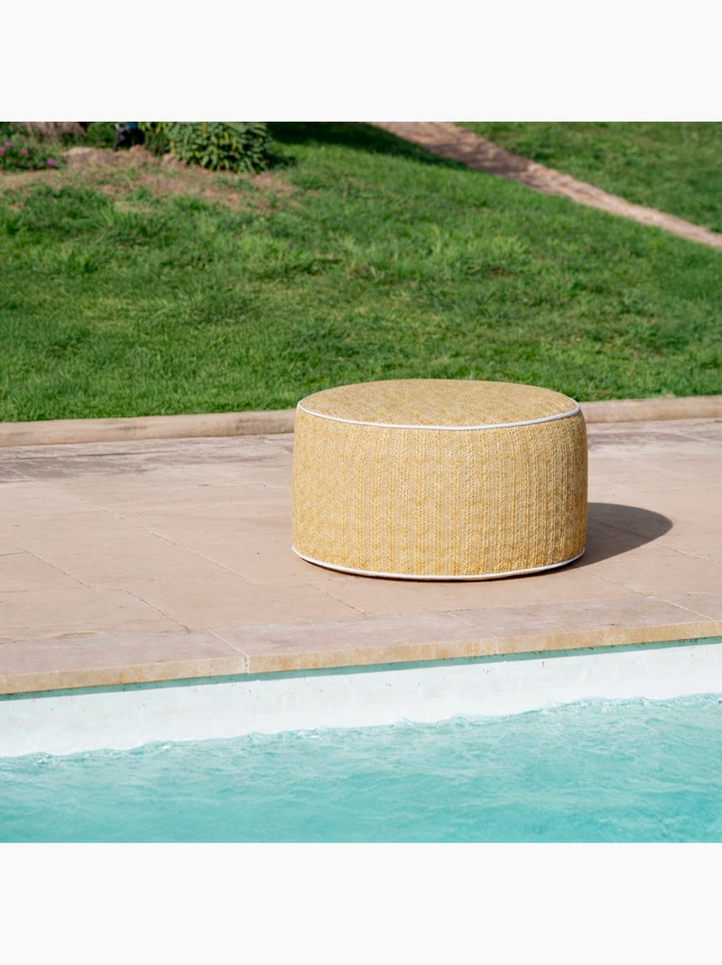 Pouf rond gonflable pour extérieur FORMENTERA Beige - Kiabi