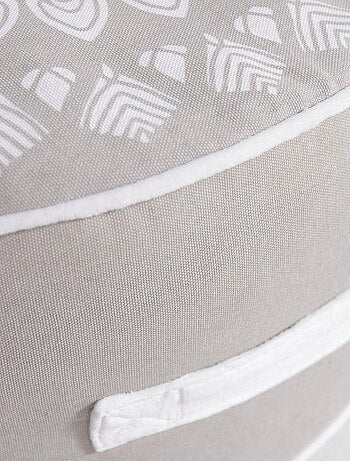 Pouf rond imprimé ethnique coton SLOW LIFE KARMA