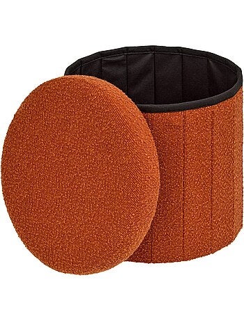 Pouf rond pliable avec rangement FINK